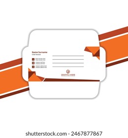 Corporate Envelope Design Creative template design.