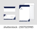 Corporate Envelope Design Template. Envelope DL and A4 size template. International standard size.