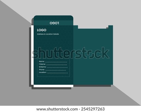Corporate Envelope Design Template. Office Stationery Design. Professional and Customizable Envelope Design for Business Branding. Printable Envelope with Mockup. Elegant Office Branding Template.