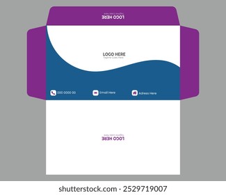 corporate envelope design template vector