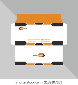 Corporate envelope template or new envelope design