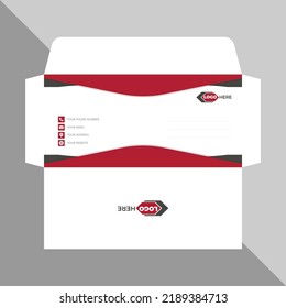Briefumschlag-Vorlage für Unternehmen oder neues Briefumschlag-Design
