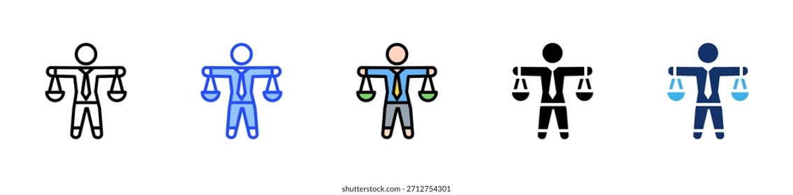 Corporate Ethics Icon Collection With Multiple Styles