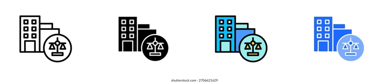 Conjunto de iconos de ética Corporativa Colección de estilo múltiple