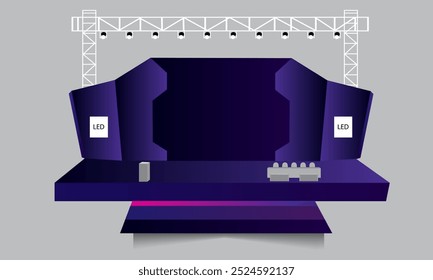 design de plano de fundo de estágio de evento corporativo