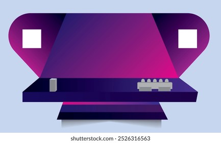 Corporate Event Stage Background Design	