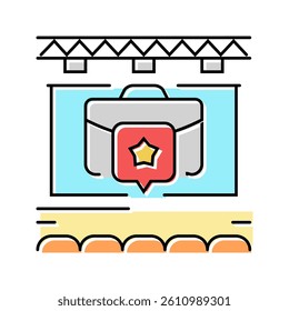 corporate events color icon vector. corporate events sign. isolated symbol illustration