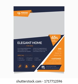 Corporate Executive Flyer poster pamphlet brochure cover design layout background vector template in Letter size – Vector