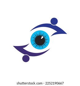 corporate eye care vector logo design branding identity