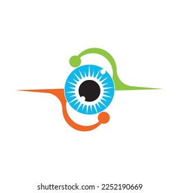 corporate eye care vector logo design branding identity