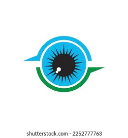 corporate eye care vector logo design branding identity