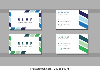 corporate eye catching business card mockup template