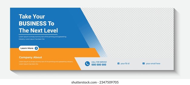 Corporate facebook cover design for business