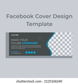 Corporate Facebook Cover Design, Modern Facebook Cover Template, Vector  Cover, Digital Facebook , Business  Cover Design
