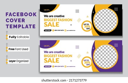 Corporate Facebook Cover Design Template