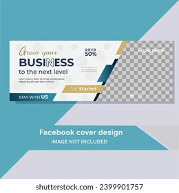 Corporate Facebook Cover Design-Vorlage. modernes Facebook Cover Design. kreative Vektorkunst. 