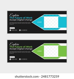 Corporate Facebook cover design template