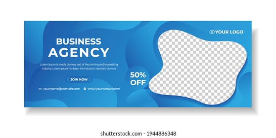 Corporate Facebook promotional cover,social media banner,web banner vector template