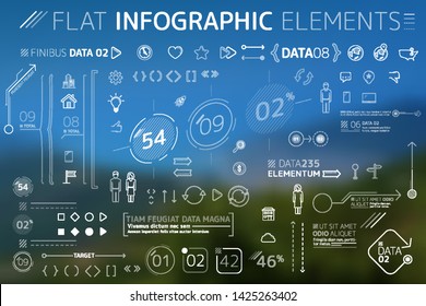 Corporate Flat Infographic Elements Collection