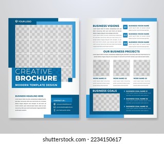 corporate flyer abstract background brochure template use for annual report and company profile