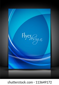 Corporate flyer, banner or cover design with colorful abstract design in bright colors and space for your text. EPS10, Vector Illustration.