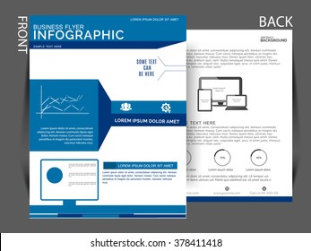 Folleto corporativo, Banner, plantilla de diseño de correo electrónico, Vector gráfico puede ser usado para impresión y publicación. Pasos10