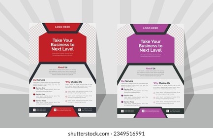 Corporate Flyer, Banner, Website, and Book Cover Design Template in A4. Kids back to school education admission layout design. Magazine, Poster, Business Presentation.