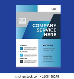 Corporate Flyer Brochure Cover Design One Page Layout Design Template In A4 Size