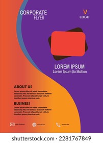 Corporate Flyer, Business Flyer, Multicolor Flyer,