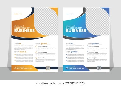 Corporate flyer business flyer template layout design a4 size layout vector Corporate Book Cover Design Template in A4. Can be adapt to Brochure, Annual Report, Magazine,Poster, Business Presentation,