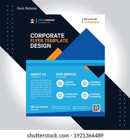 Plantilla de negocio de volante corporativo con diseño único