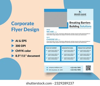 Diseño de volante corporativo

Documento de 8,5" y 11"
Color CMYK
Resolución de 300 PPP