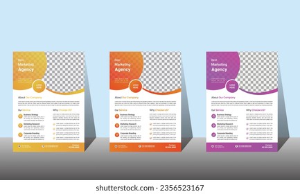 Corporate flyer design bundle template. EPs file.