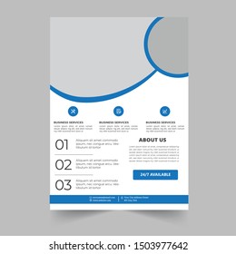 Corporate Flyer design. Business brochure template. Annual report cover. Booklet for education, advertisement, presentation, magazine page. a4 size vector illustration.	