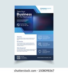 Corporate Flyer design. Business brochure template