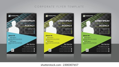 Corporate flyer design. Business flyer design, Cooperate banner, Marketing, layout, Branding, Promotion Business.