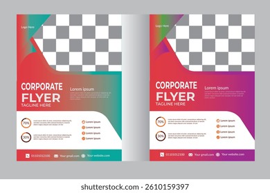 corporate flyer design eps file 