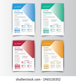  Corporate Flyer Design EPS Template.