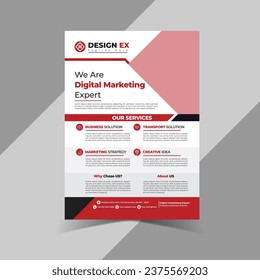 Corporate flyer design is a simple clean and unique design creative design