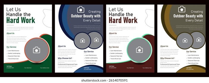 Corporate flyer design template with 2 color design concept layout Social activity and charity flyer, social media and story set Charity flyer template