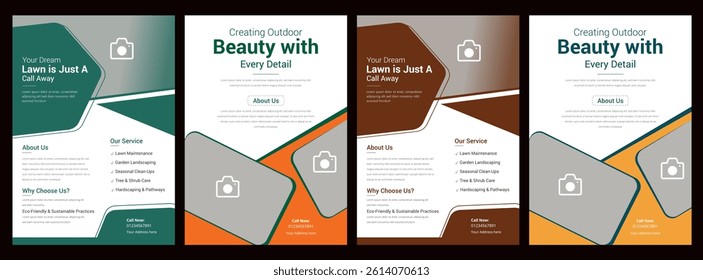 Corporate flyer design template with 2 color design concept layout Social activity and charity flyer, social media and story set Charity flyer template