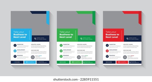 Plantilla de diseño de volante corporativo o diseño de volante