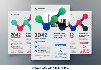 Corporate Flyer Design Template in A4. 3 Color ways included. Can be adapt to Brochure, Annual Report, Magazine,Poster, Corporate Presentation, Portfolio, Banner, Website.