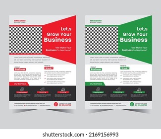Plantilla de diseño de volante corporativo en A4