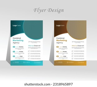 Corporate flyer Design Template in A4. Annual report brochure layout design template. Magazine, poster, business, Presentation, Portfolio, Flyer, Banner, Website.
