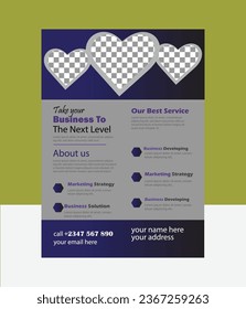 Corporate flyer design Design Template in A4