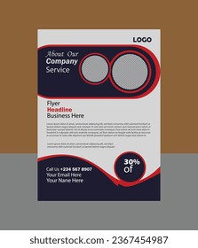 Corporate  flyer Design Template in A4.