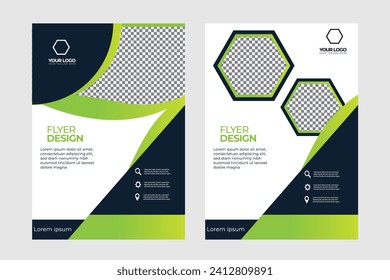 Corporate Flyer Design Template in A4. Can be adapt to Brochure, Annual Report, Magazine ,Poster, Business Presentation, Portfolio, Flyer, Banner, Website.