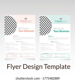 Corporate Flyer Design Template For Business and Financial Company 