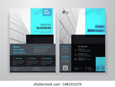 Corporate Flyer design template. Can use to Brochure, Cover Design, Leaflets, Pamphlet, Annual Report, Presentation, Company profile, Banner, Magazine, Poster, Portfolio. Print template design in A4